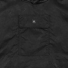 YGEBB 2022 Coated Cotton Hooded Anorak In Black