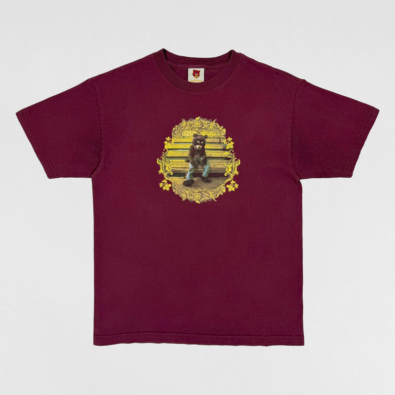 The College Dropout 2004 Album Crest Tee in Burgundy