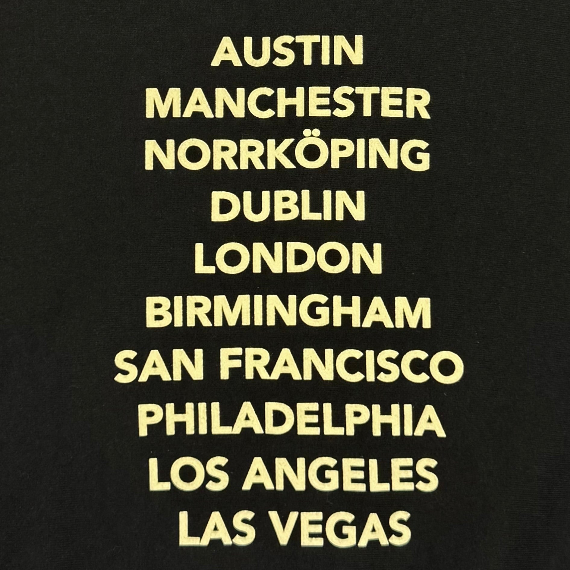 Yeezus Tour 2014 Unreleased Glastonbury Festival Crewneck In Black