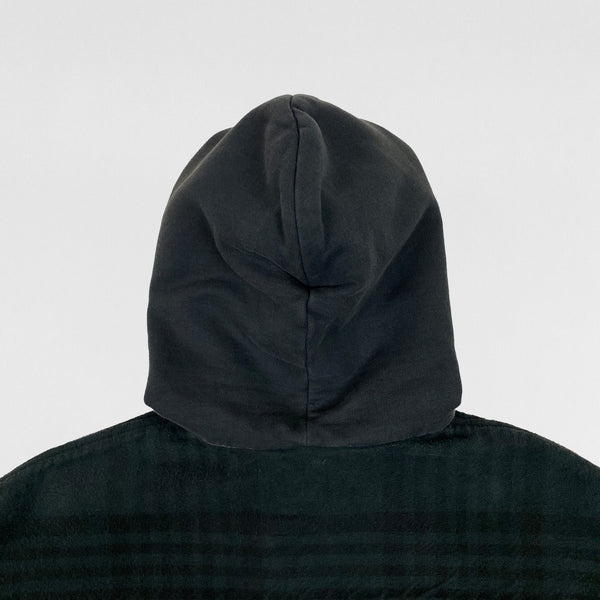 YZY 2017 Oversized Hooded Zip Up Flannel