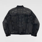 YGEBB 2022 Padded Denim Jacket In Washed Grey