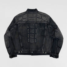 YGEBB 2022 Padded Denim Jacket In Washed Grey