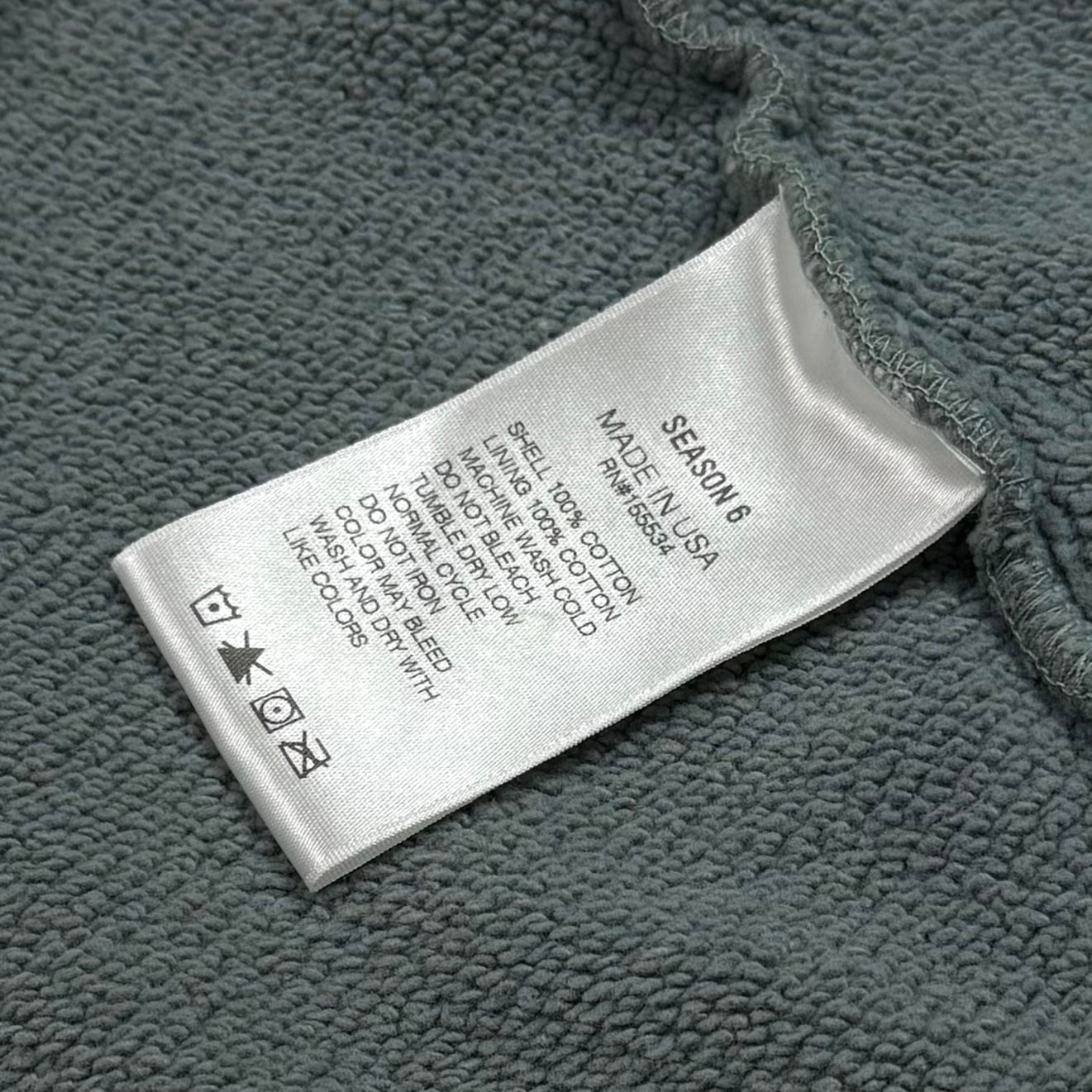 YZY SZN 6 Pullover Hoodie In Glacier