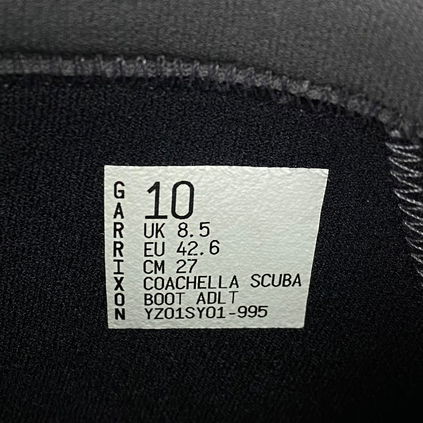 JIK 2019 Unreleased Coachella Scuba Boots In Grey