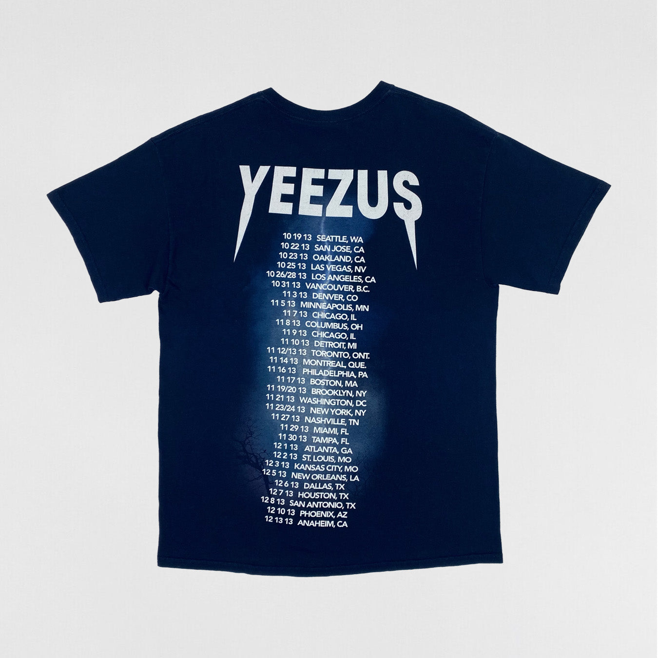 Yeezus Tour 2013 OG Lightning Tee By Virgil Abloh