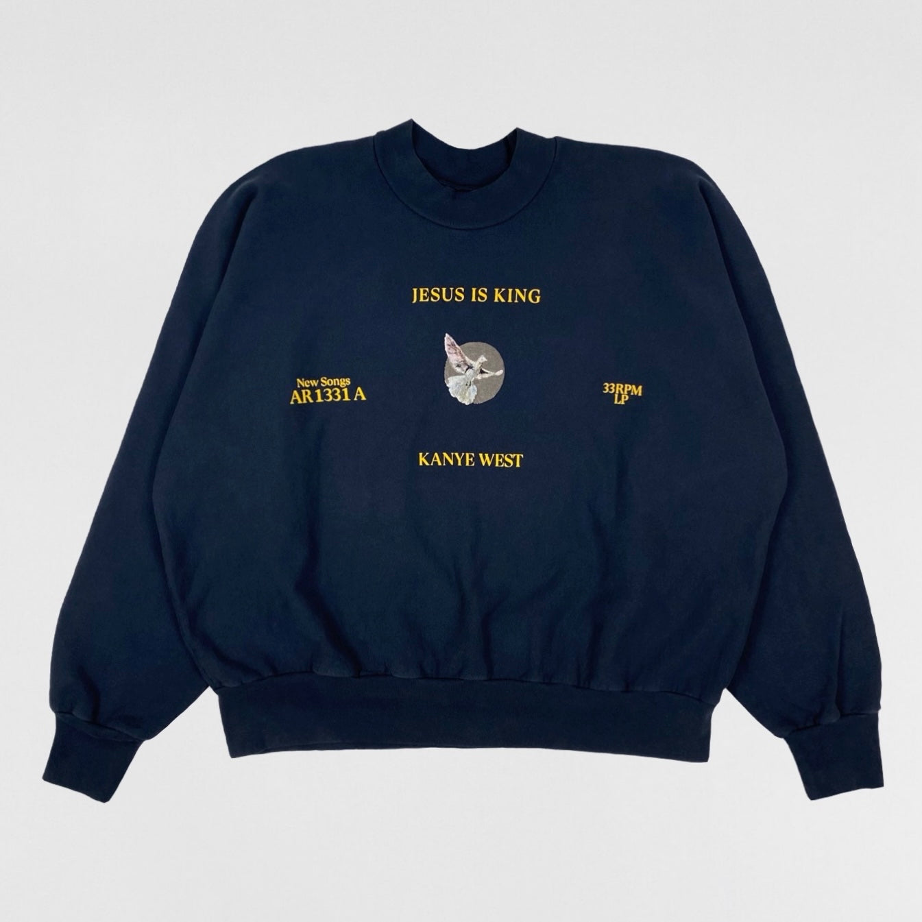 JIK 2019 Vinyl Dove Crewneck In Navy