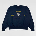 JIK 2019 Vinyl Dove Crewneck In Navy