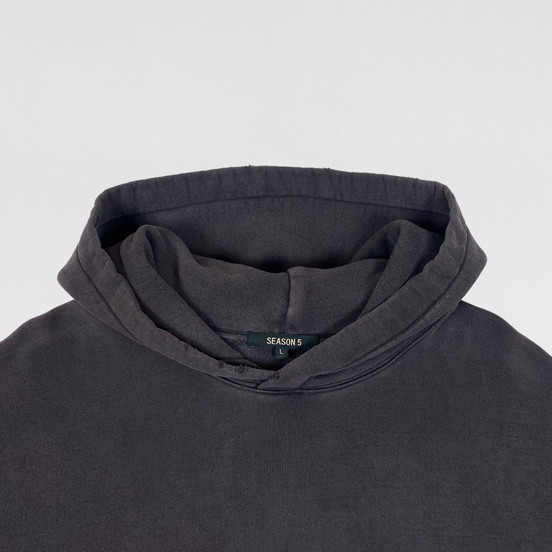 YZY SZN 5 Over Dyed Hoodie In Ink