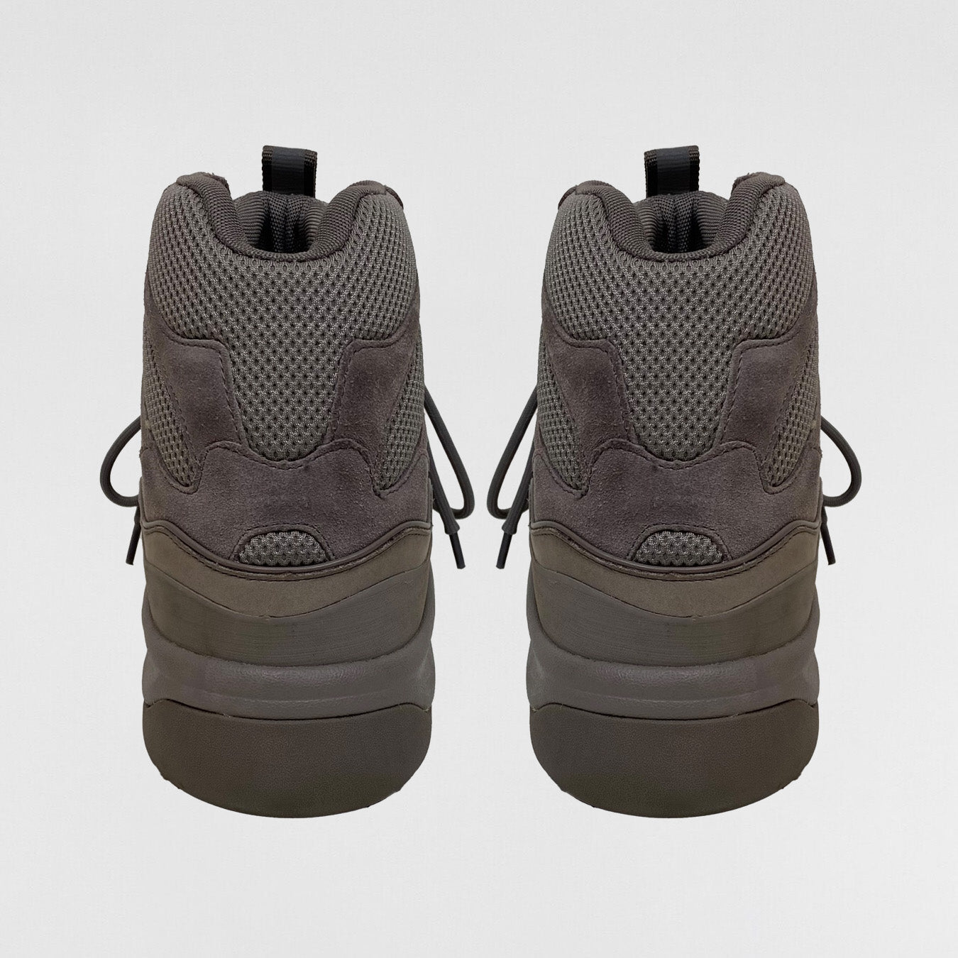 YZY SZN 7 Suede Desert Boots In Cinder