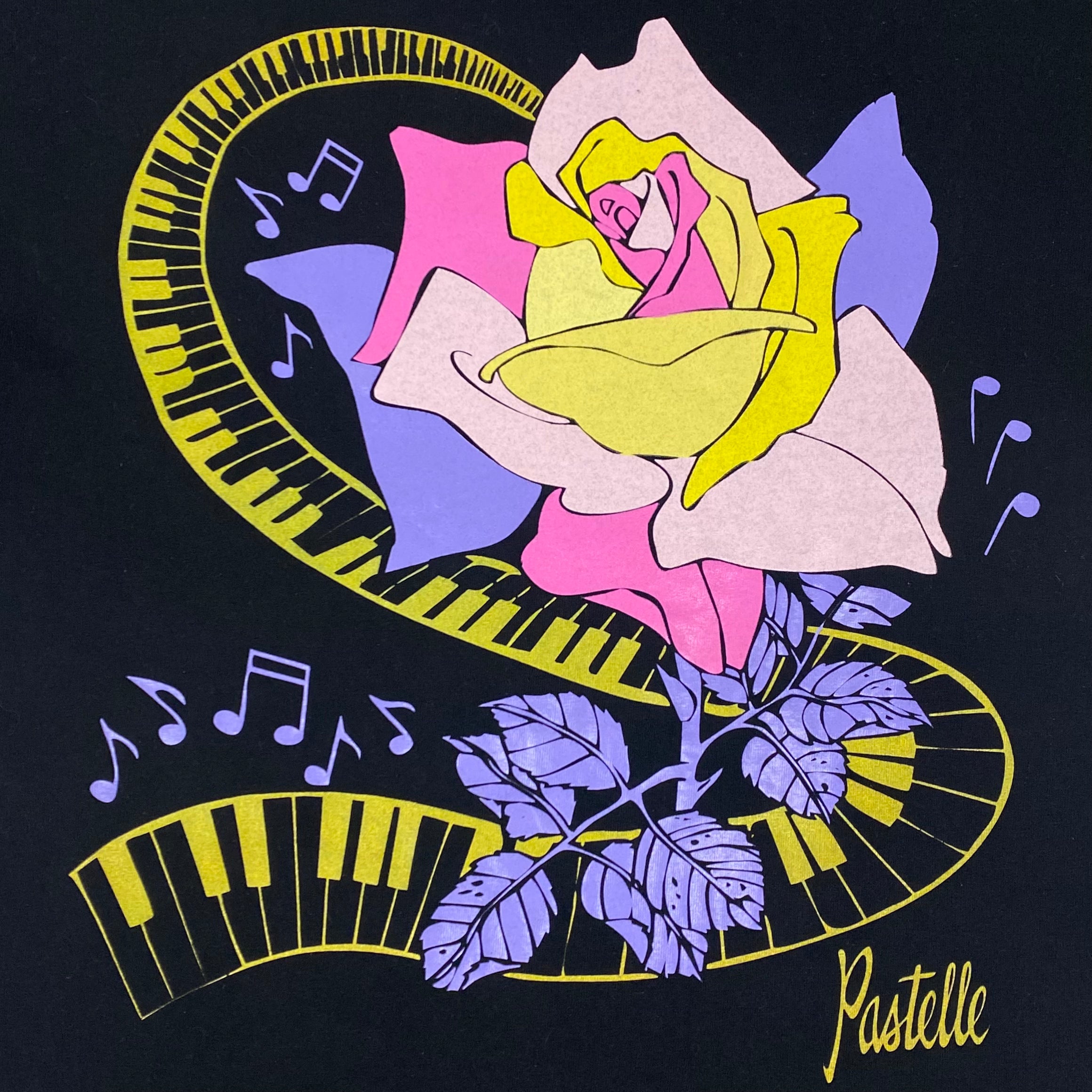 Pastelle 2008 Unreleased OG Piano Floral Tee