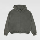 YZY SZN 6 Zip Up Hoodie In Gravel