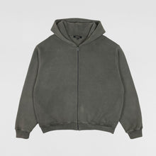 YZY SZN 6 Zip Up Hoodie In Gravel