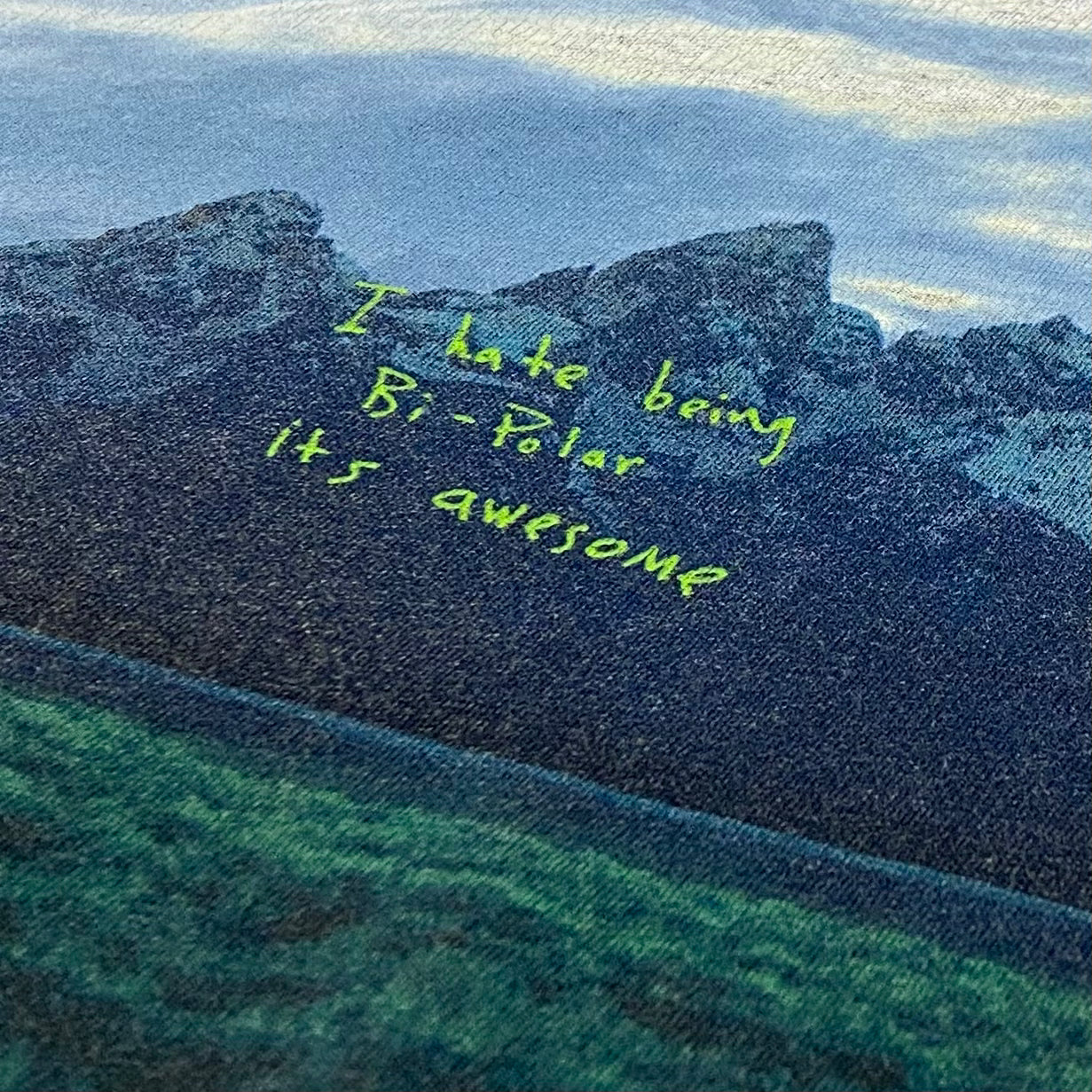 Ye 2018 Wyoming Album Artwork Long Sleeve in Washed Grey