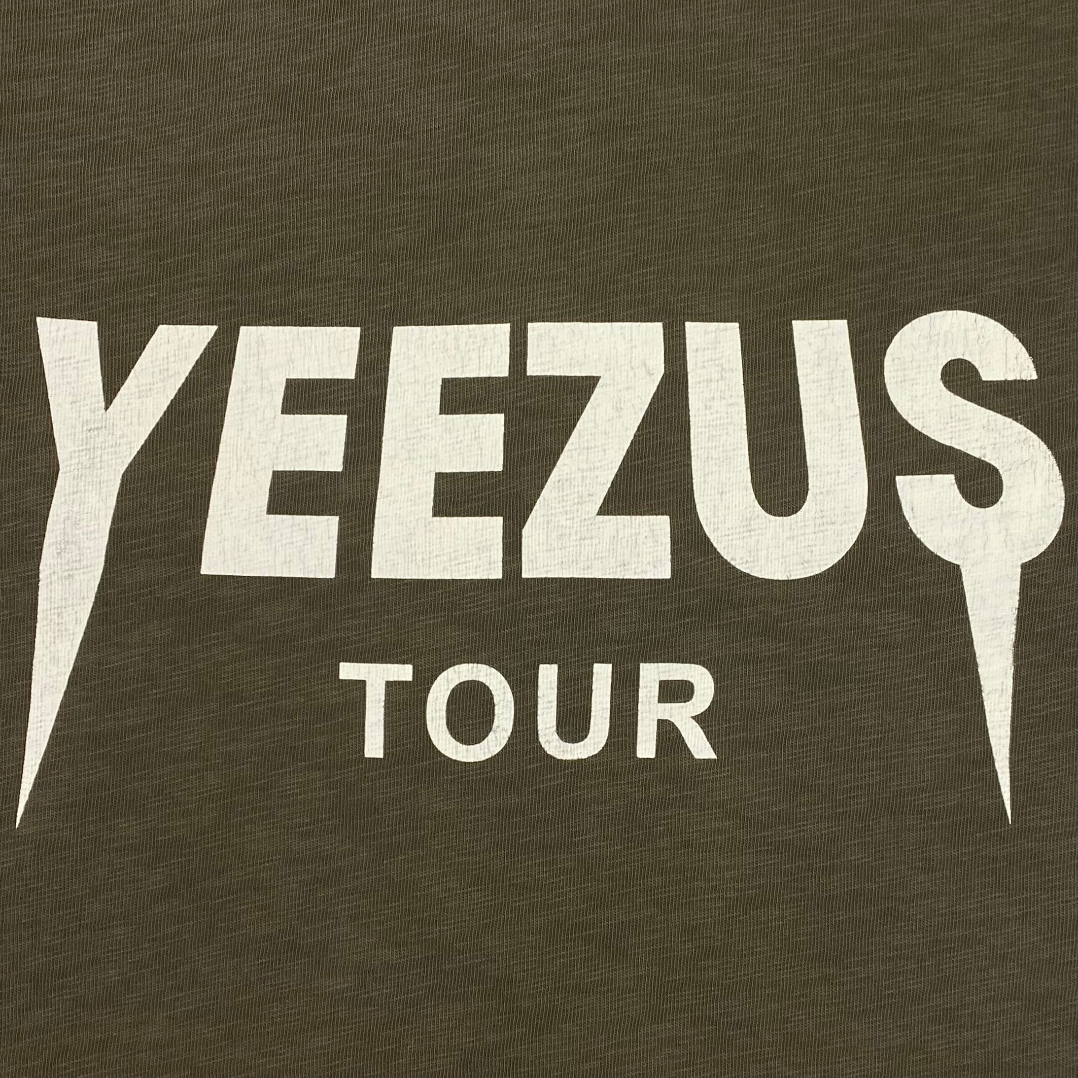 Yeezus Tour 2013 Black Friday Cut Off Tee In Olive By Virgil Abloh