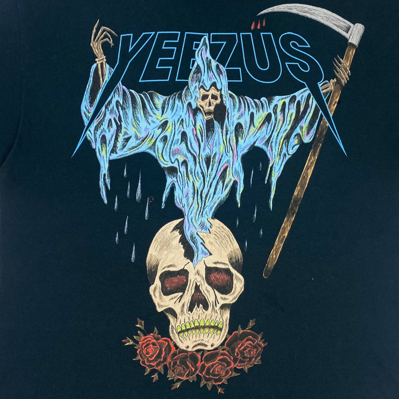 Yeezus Tour 2014 Australian Flying Reaper Tee In Blue Splatter