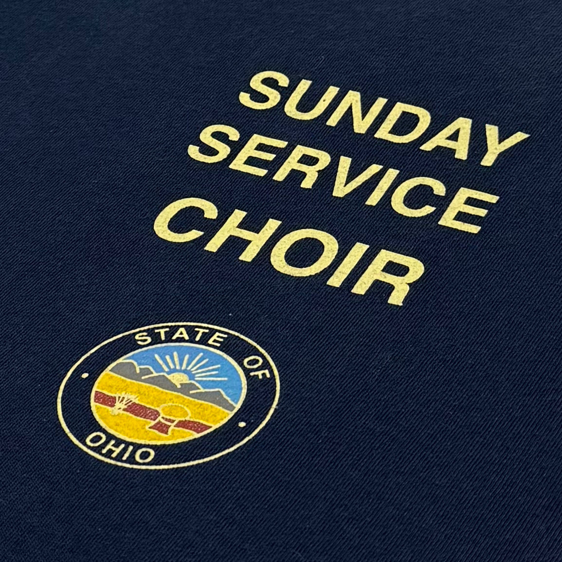 JIK 2019 Unreleased Sunday Service Ohio Choir Tee In Navy