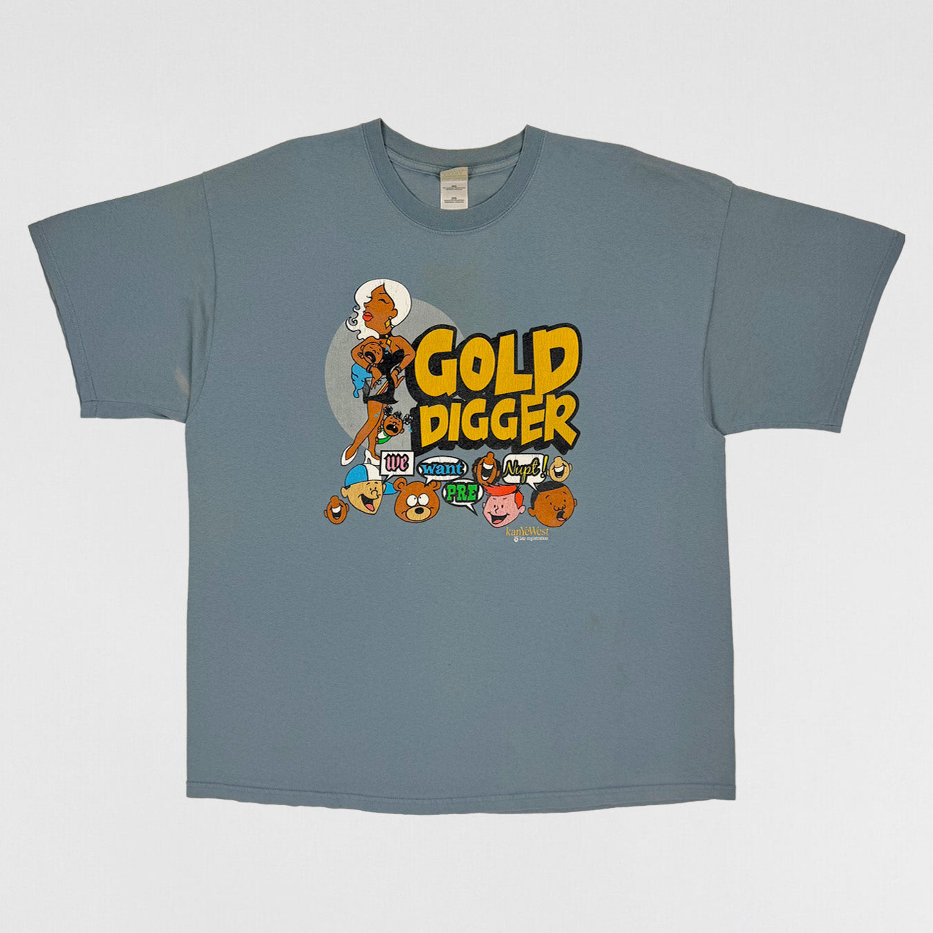 Late Registration 2005 Gold Digger Tee in Blue