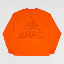 TLOP 2016 Cancelled Governor's Ball Long Sleeve In Orange