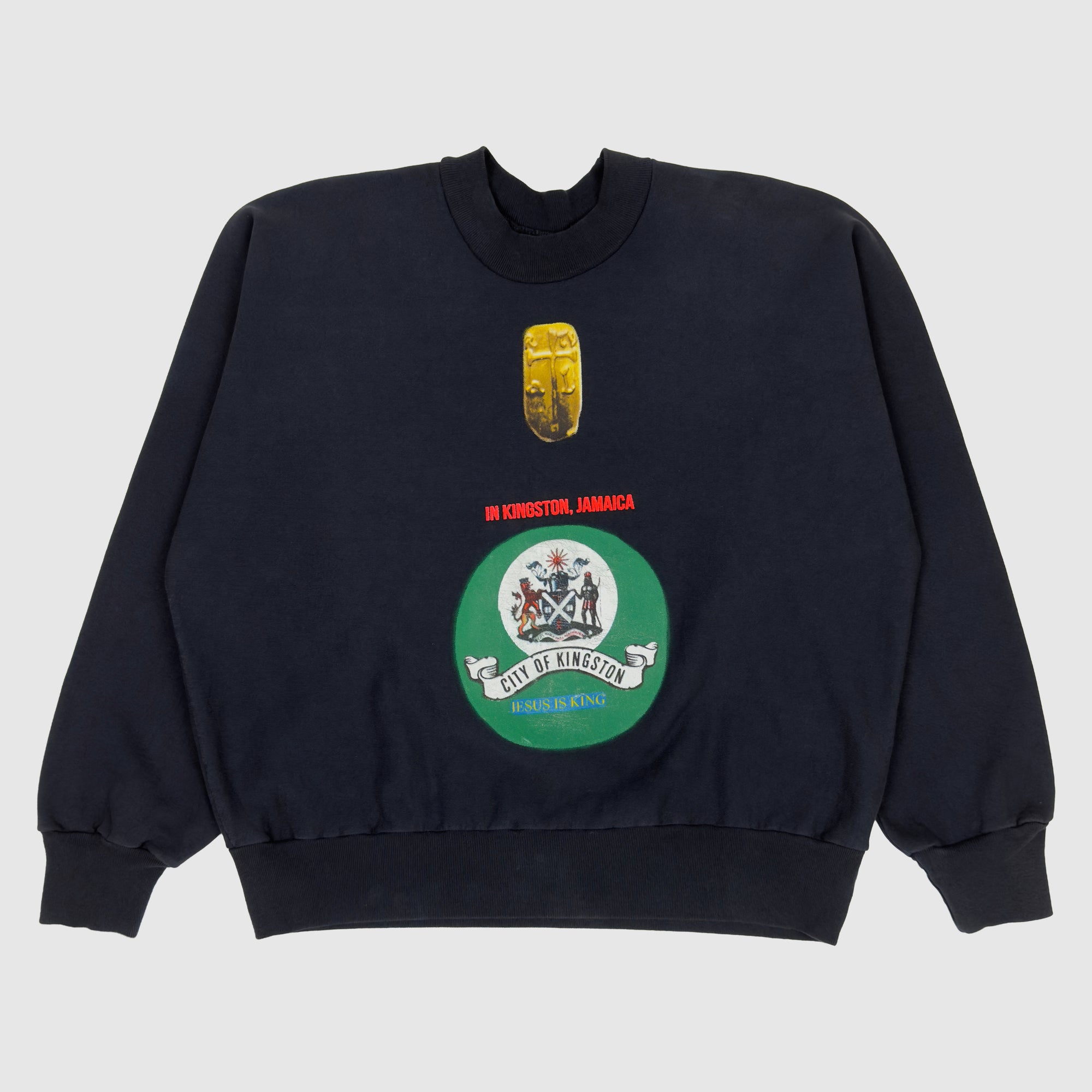 JIK 2019 Jamaica Sunday Service Crewneck In Navy