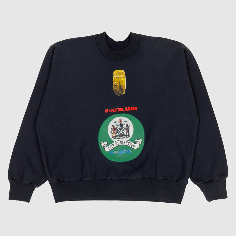 JIK 2019 Jamaica Sunday Service Crewneck In Navy