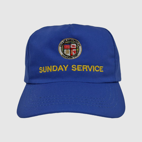 JIK 2019 Embroidered Sunday Service Hat In Blue