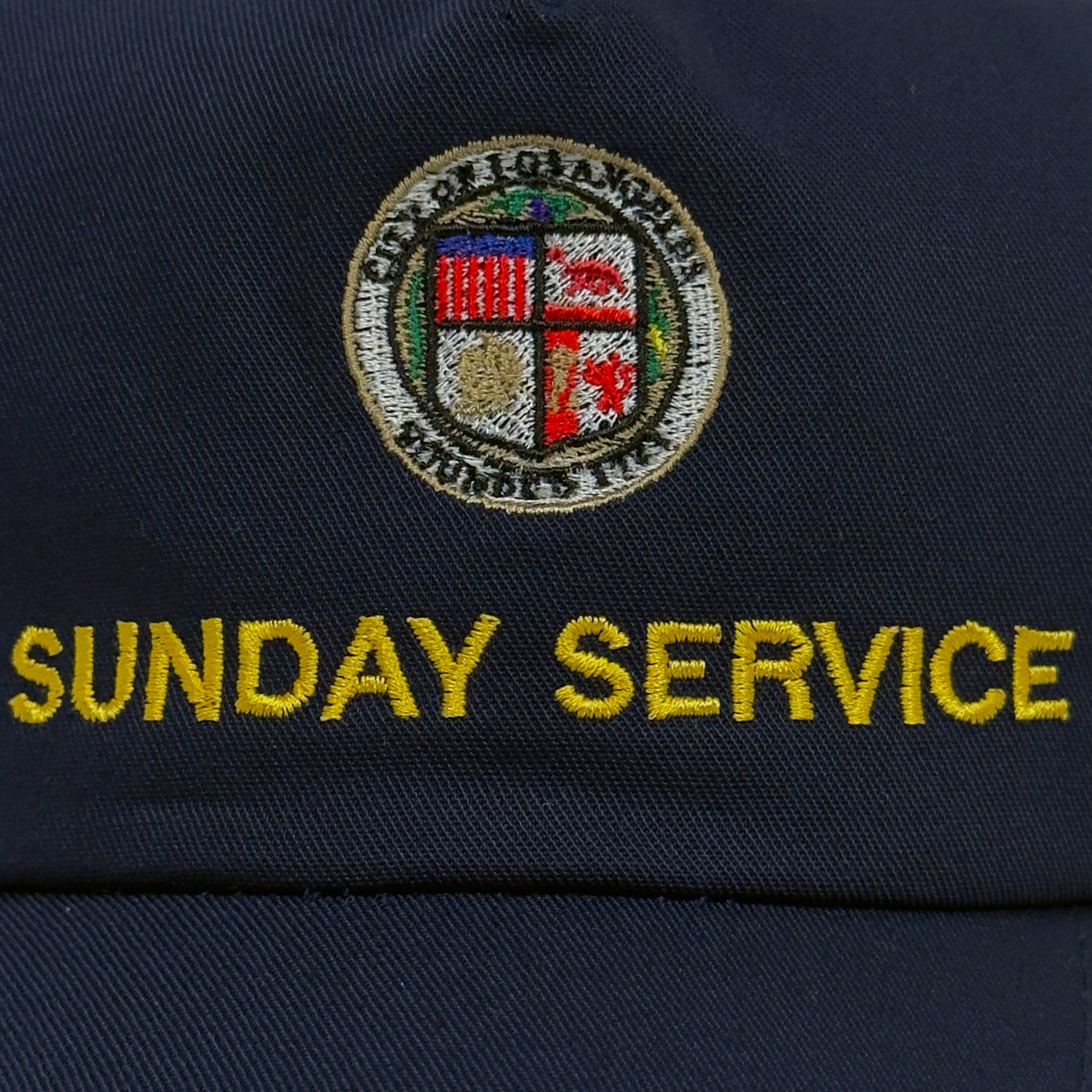 JIK 2019 Embroidered Sunday Service Hat In Navy