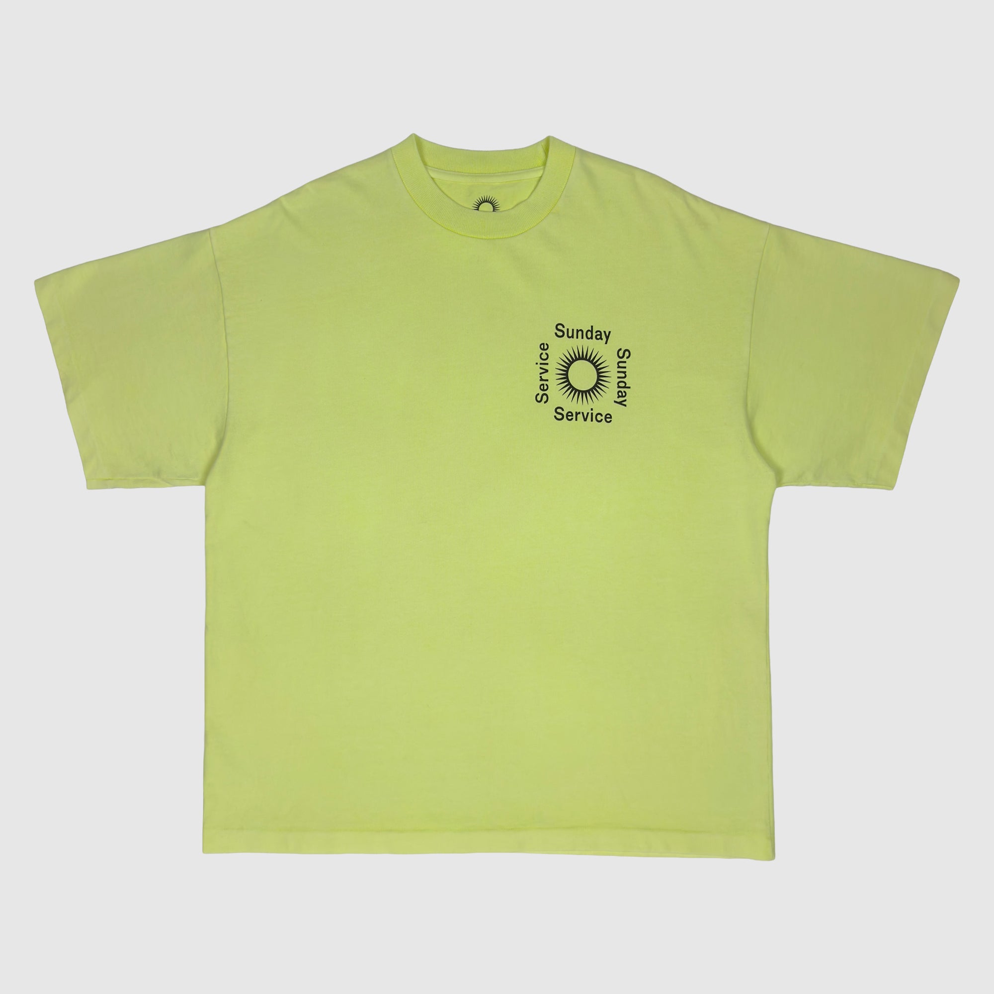 JIK 2019 Unreleased Sunday Service Tee In Frozen Yellow