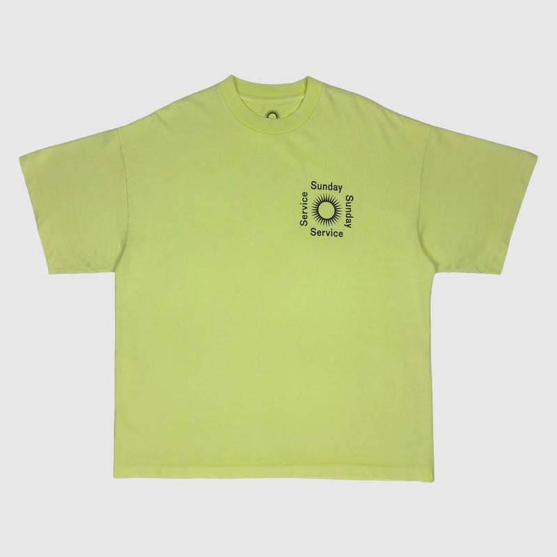 JIK 2019 Unreleased Sunday Service Tee In Frozen Yellow