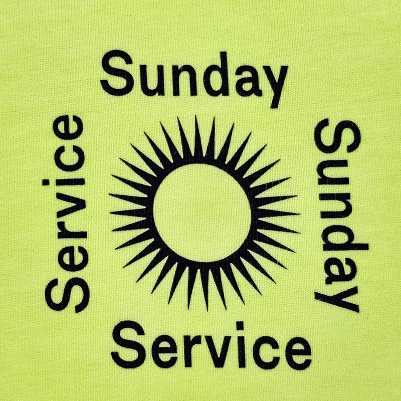 JIK 2019 Unreleased Sunday Service Tee In Frozen Yellow