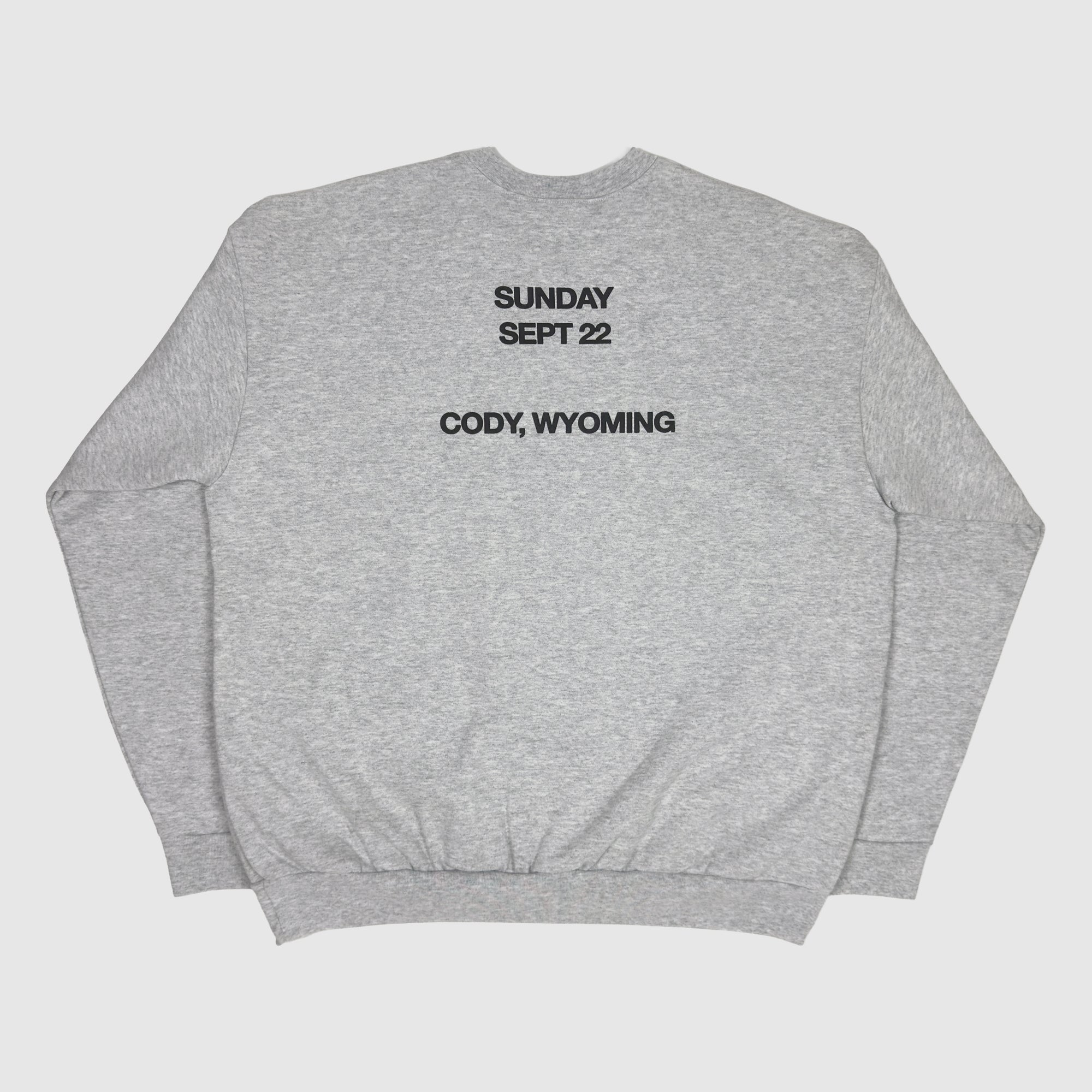 JIK 2019 Unreleased Sunday Service Wyoming Crewneck