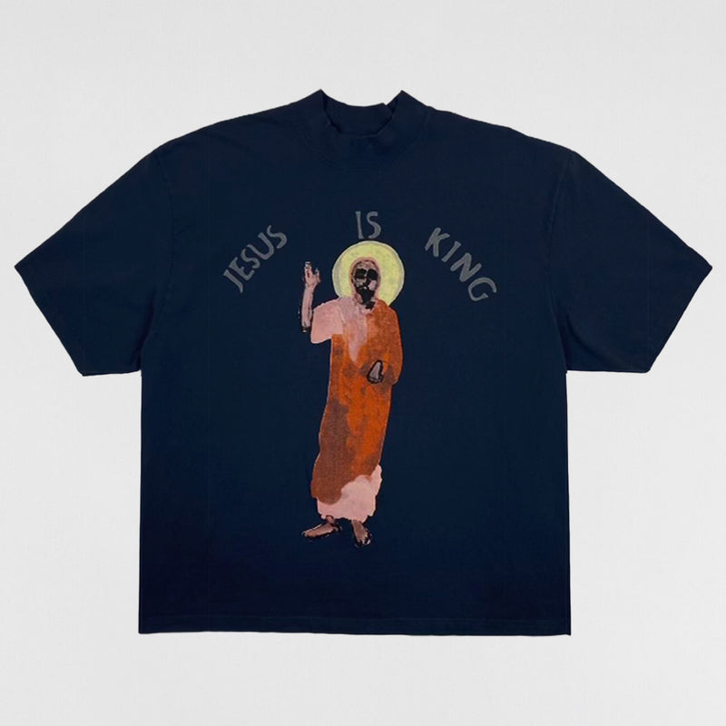 JIK 2019 Portrait Tee In Navy