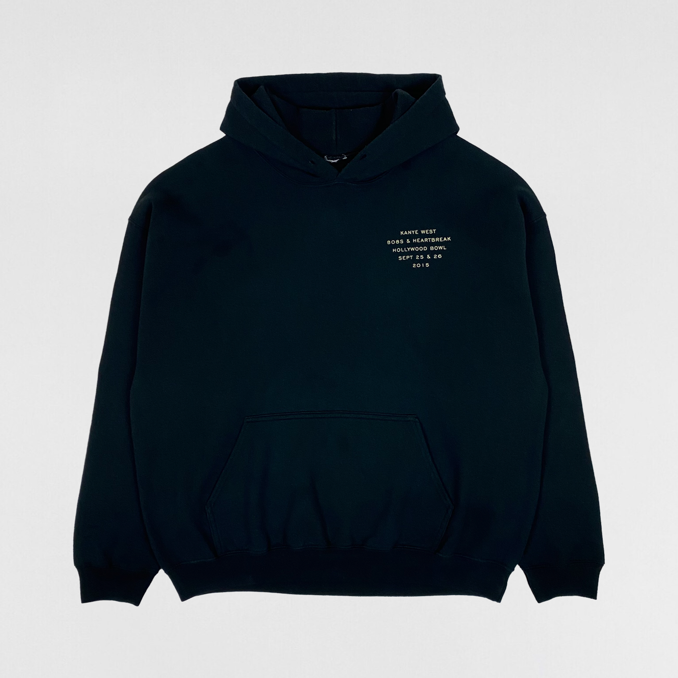 808’s & Heartbreak 2015 Hollywood Bowl Tracklist Hoodie In Black