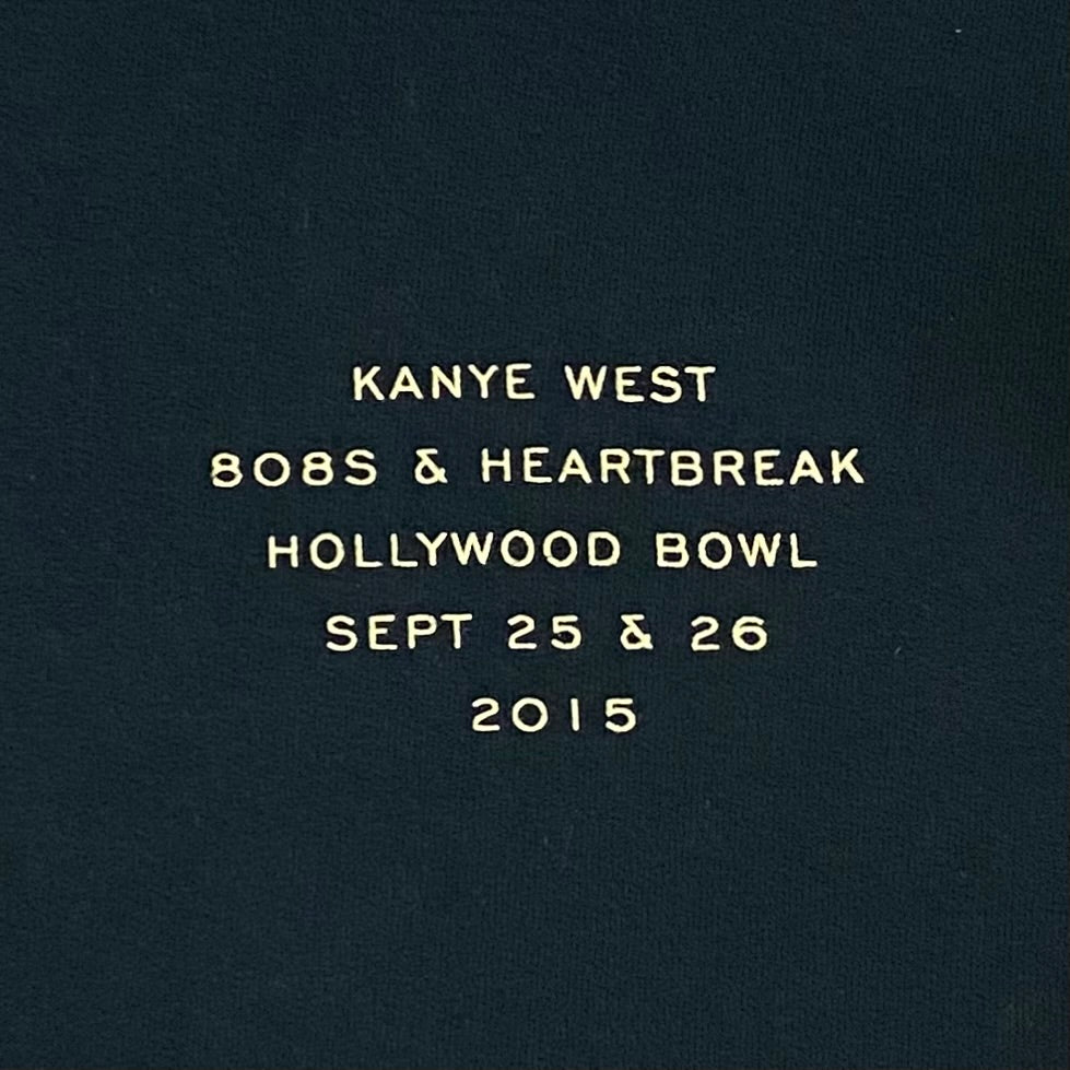 808’s & Heartbreak 2015 Hollywood Bowl Tracklist Hoodie In Black