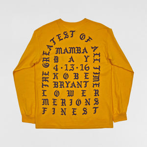 TLOP 2016 ‘Mamba Day’ Long Sleeve In Yellow