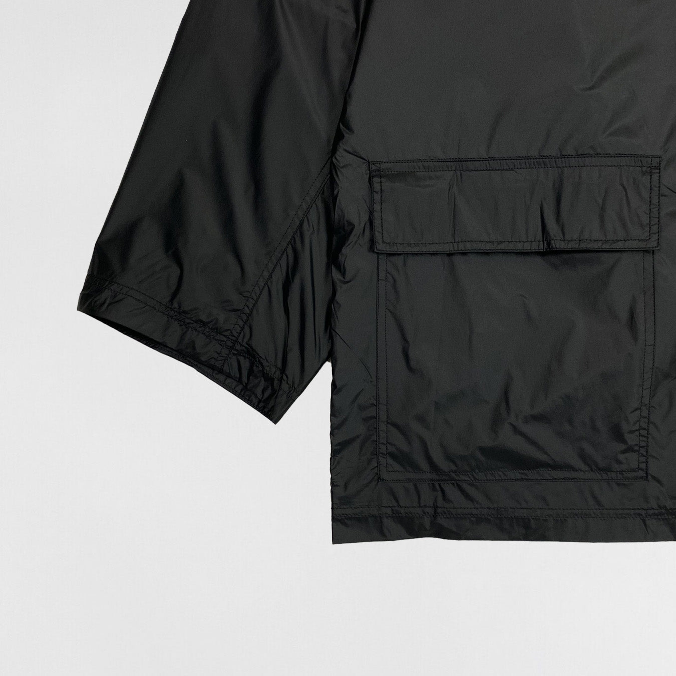 YGEBB 2022 Nylon Light Parka In Black