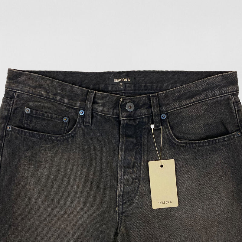 YZY SZN 6 Slim Denim In Washed Black/Brown