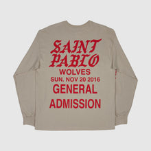 TLOP 2016 Saint Pablo Wolves Long Sleeve In Sand