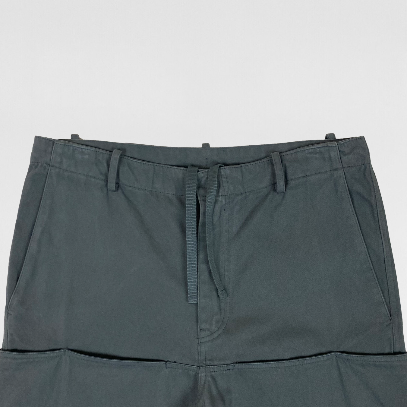 YGEBB 2022 Sateen Cargo Pants In Dark Green