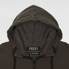 YZY SZN 1 Half Zip Boxy Hoodie In Caviar