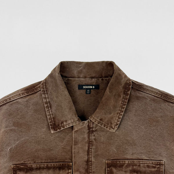 YZY SZN 6 Carpenter Jacket In Oat