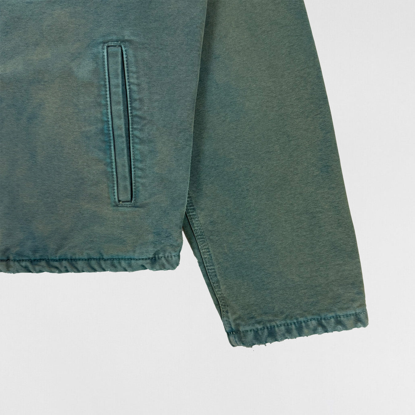 YZY SZN 6 Flannel Lined Canvas Jacket In Glacier