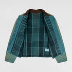 YZY SZN 6 Flannel Lined Canvas Jacket In Glacier