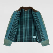 YZY SZN 6 Flannel Lined Canvas Jacket In Glacier