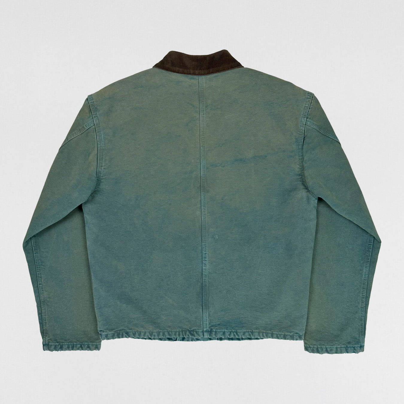 YZY SZN 6 Flannel Lined Canvas Jacket In Glacier