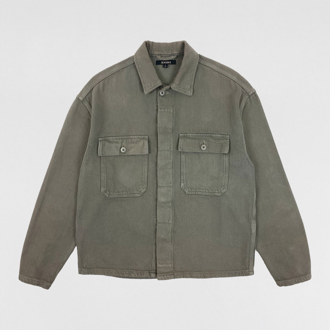 YZY SZN 6 Work Shirt In Sage