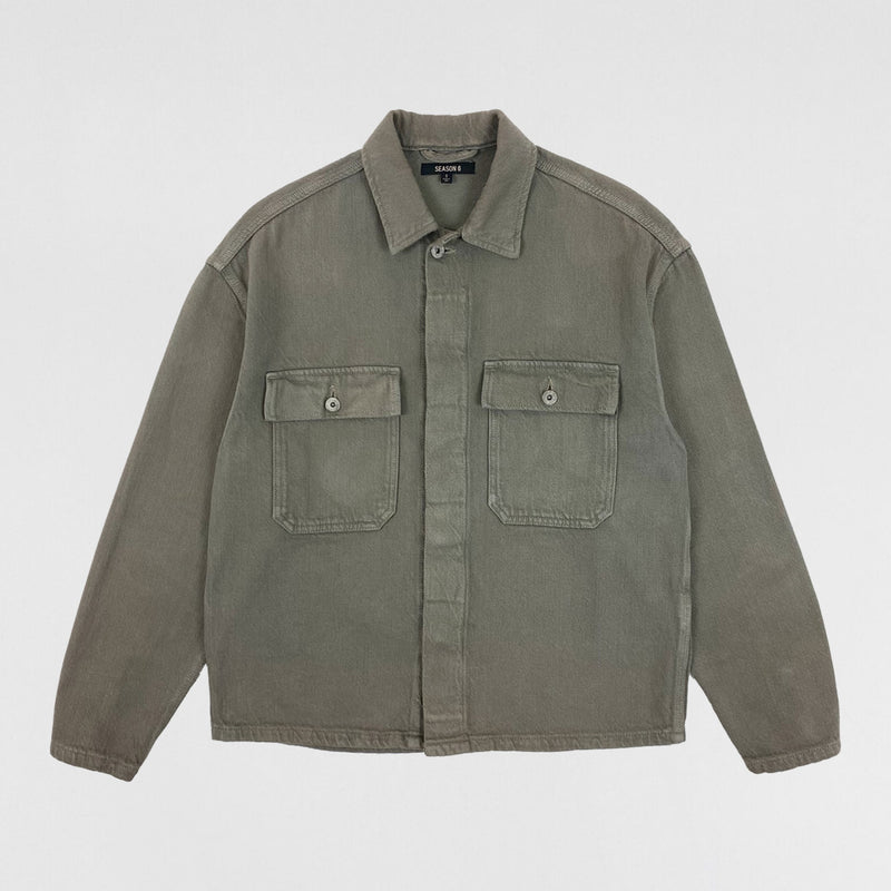 YZY SZN 6 Work Shirt In Sage