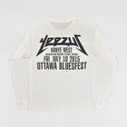 Yeezus Tour 2015 Ottawa Bluefest Logo Long Sleeve