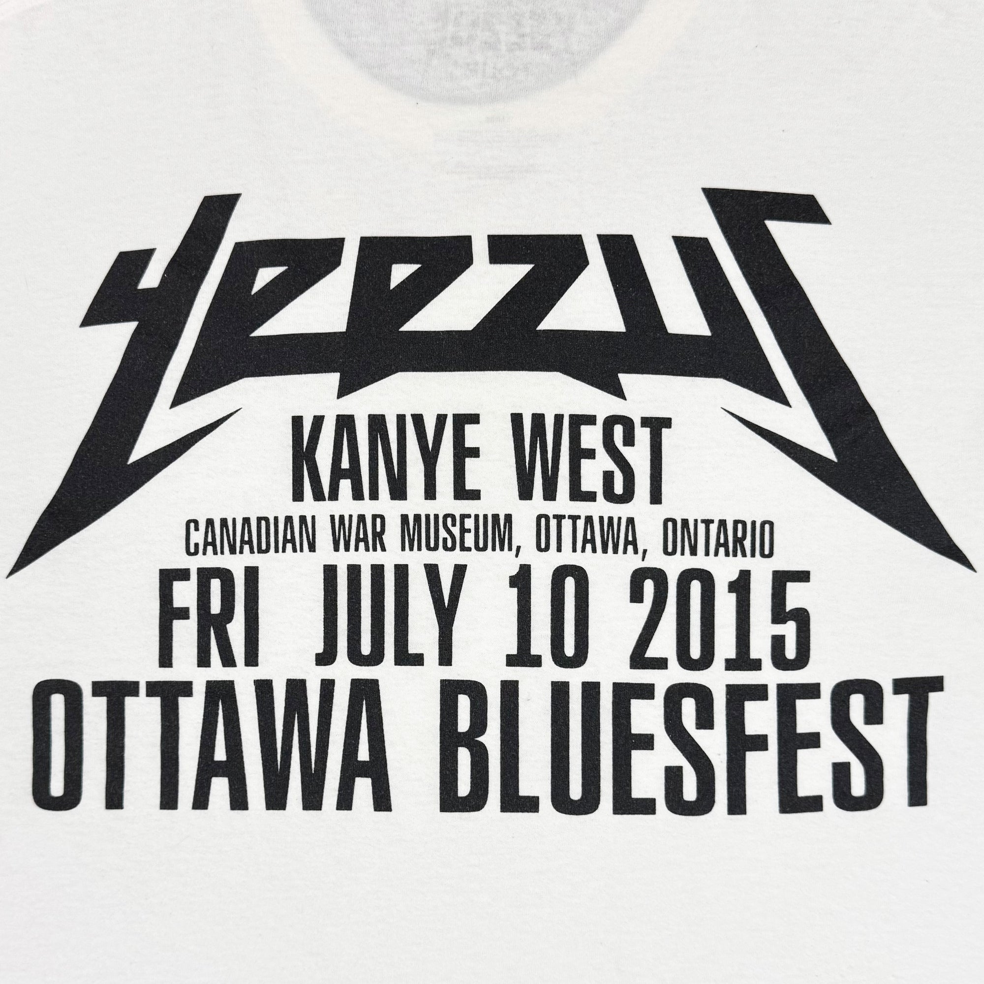 Yeezus Tour 2015 Ottawa Bluefest Logo Long Sleeve