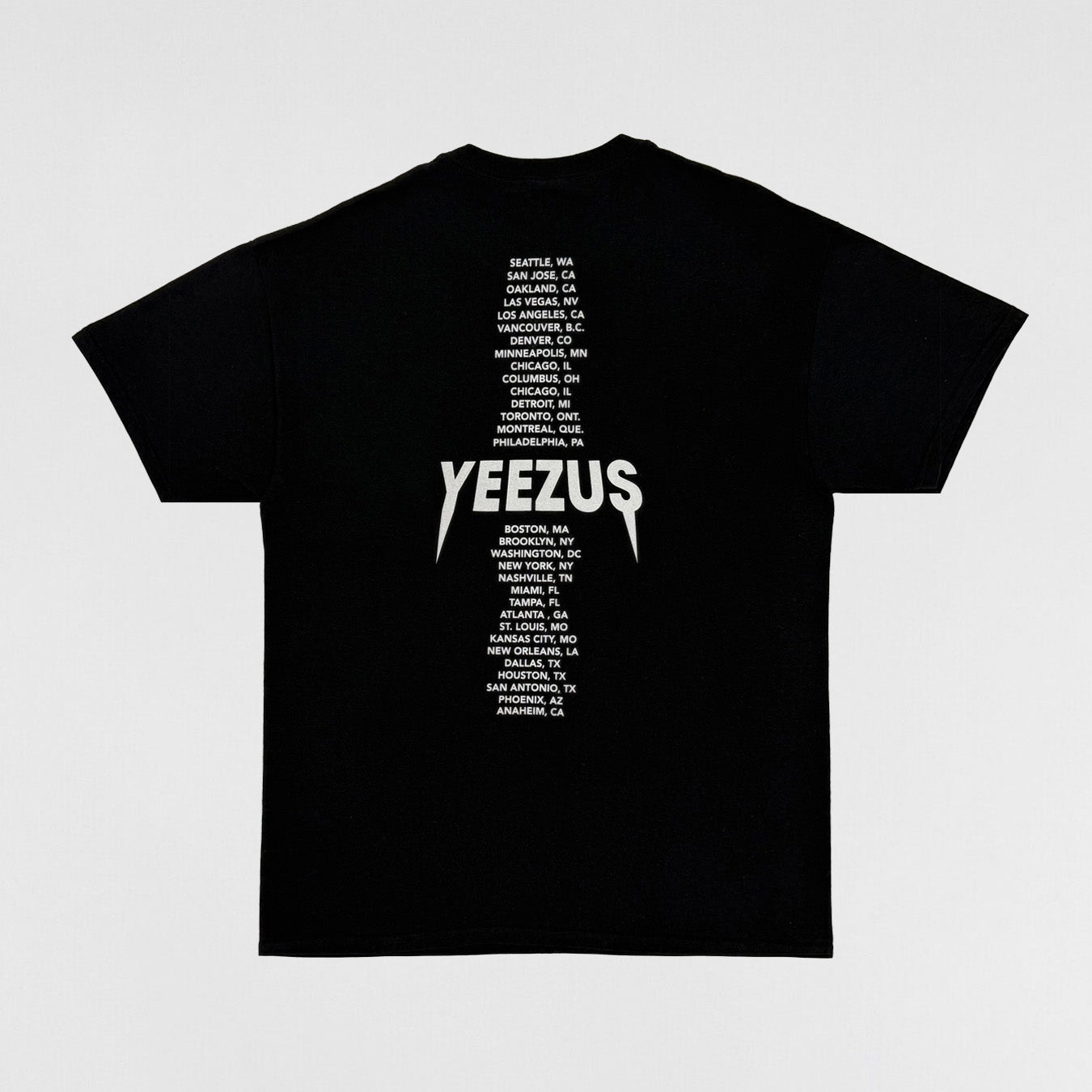 Yeezus Tour 2013 Black Skinhead Tee By Nick Knight