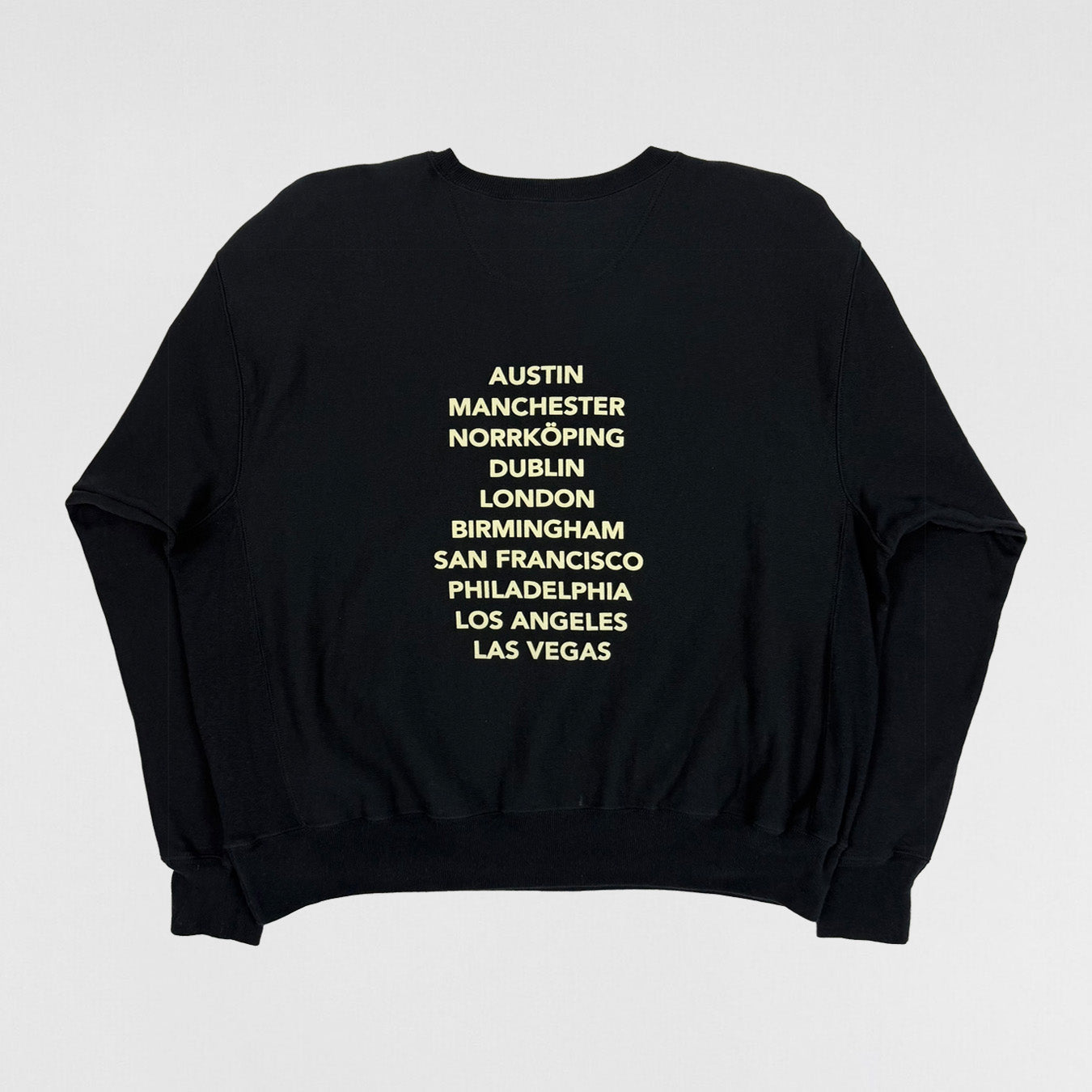 Yeezus Tour 2014 Unreleased Glastonbury Festival Crewneck In Black